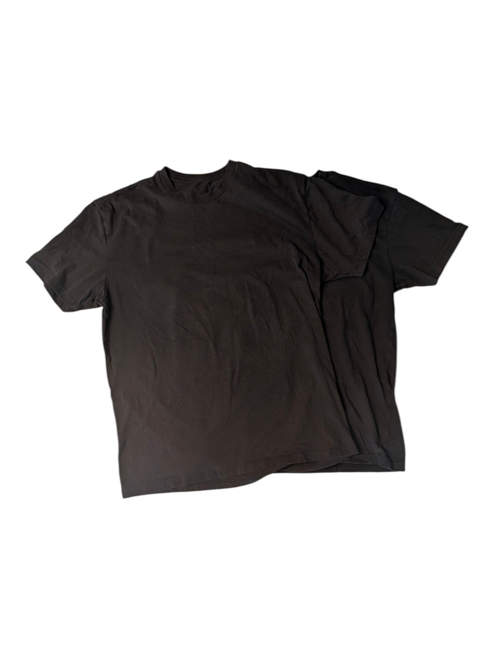 Bundle of 2 True Classic Black Crewneck T-Shirts Men’s Size Medium GUC